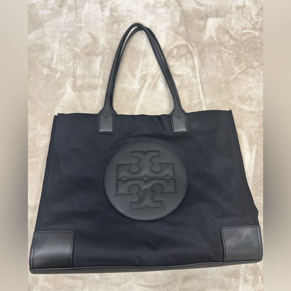 Tory Burch Black Ella Tote Bag